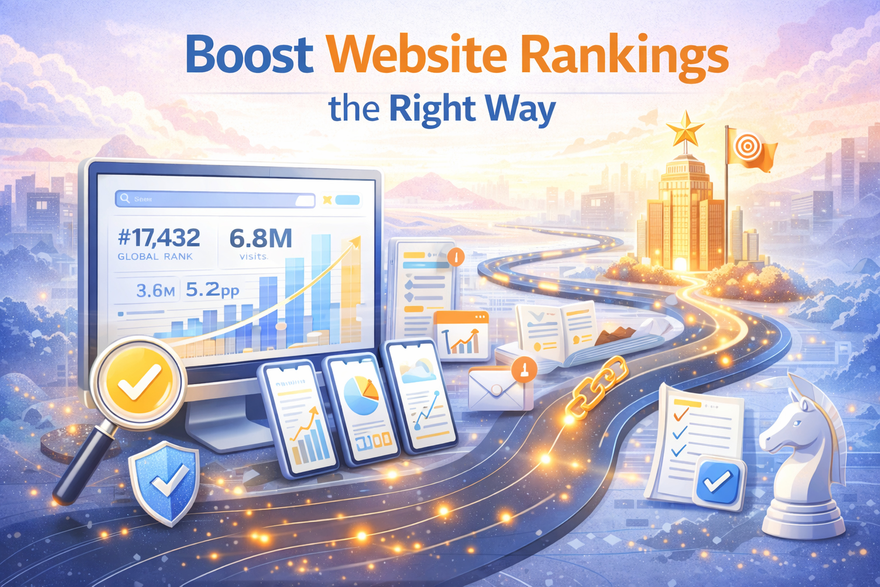 Website Ranking Signals thumbnail: build real traffic, engagement, and trust to strengthen visibility and performance.